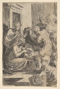 De Geboorte van Christus (begin 16e eeuw) door Parmigianino