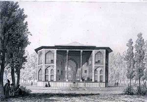 Paviljoen van de Acht Paradijzen, in Isfahan, uit 