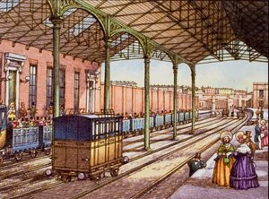 Euston Station in 1837