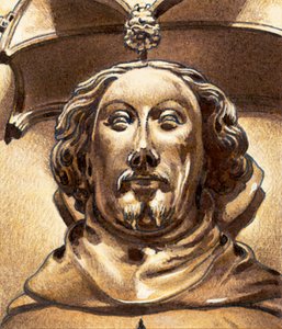 Koning Richard II van Engeland (gouache op papier) door Pat (1907 95) Nicolle