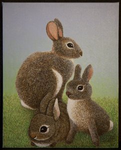 Familie Konijn, 2016 door Pat Scott