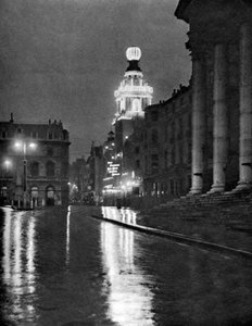 Nat weer op Trafalgar Square, Londen, 1926-1927