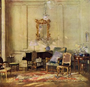 Salon van Sir James Guthrie (kleur litho)