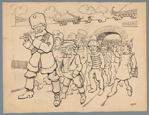 Rusland lokt landen uit China door Patricq Kroon (signed by artist)
