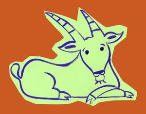Horoscoop: het teken van de steenbok. Illustratie door P. La Porta door Patrizia La Porta