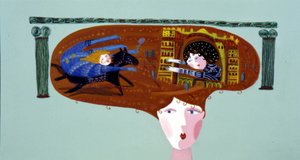 Jong Meisje Dromend van Prins op het Witte Paard door Patrizia La Porta