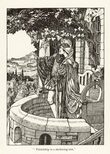 Jeugd en Ouderdom (gravure) door Patten Wilson