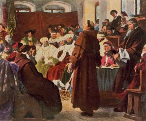 Luther op de Kerkorde van Worms door Paul (after) Thumann