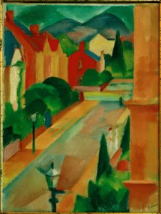 Straat in Bonn door Paul Adolf Seehaus