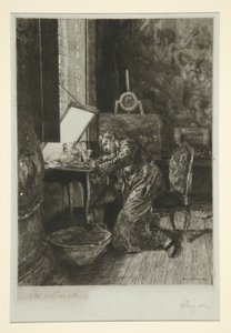 De Schilder door Paul Adolphe Rajon