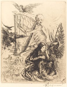 Muzikant door Paul Albert Besnard