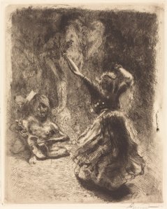 De danser van Tanjore La bayadère van Tanjore, 1914 door Paul Albert Besnard