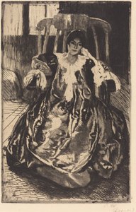 De zijden jurk La robe de soie, 1887