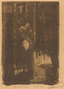 Vrouw met een vaas La femme au vase, 1894 door Paul Albert Besnard