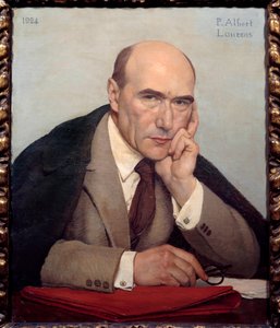 Portret van de Franse schrijver Andre Gide (1869-1951)