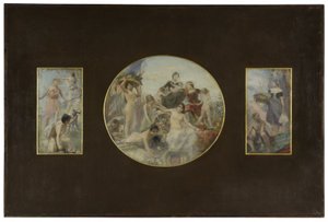 Schets voor de eetkamer van het Hôtel de Ville de Paris: La Chasse. L