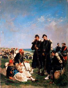 Een Frans kamp nabij Sebastopol, 19e eeuw door Paul Alexandre Protais