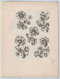 Serie van Kleine Bloemenmotieven, Plaat 3, ca. 1670-85