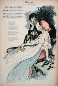 Neurose, illustratie voor een gedicht door Jean Grandeau, ca. 1896