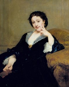 Portret van Madeleine Brohan (1833-1900) van de Comedie Francaise Schilderij door Paul Baudry (1828-1885) 1860 Parijs, musee d