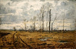 Landschap in Vroege Lente nabij Weimar