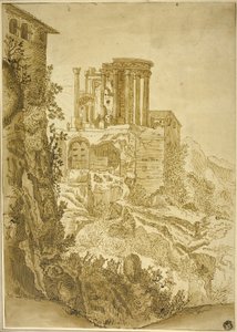 Tempel van Vesta, Tivoli door Paul Bril