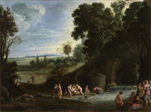 Diana en Callisto, 1620s door Paul Brill