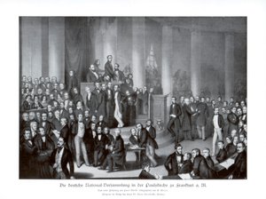 Duitse Nationale Vergadering, Frankfurt door Paul Burde