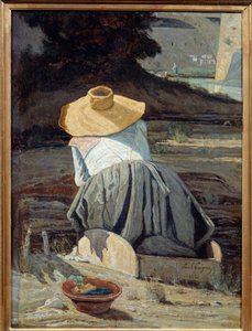 Wasvrouw door Paul Camille Guigou