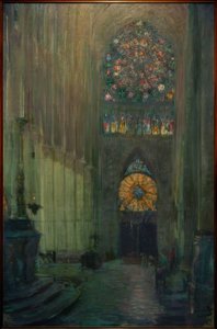 Binnenaanzicht kathedraal Reims
