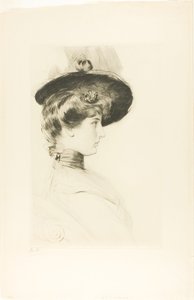 Portret van een vrouw met een hoed (Madame Letellier)