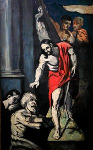 Christus in het voorgeborchte door Paul Cézanne