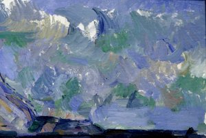 Detail van de lucht in La montagne Sainte Victoire