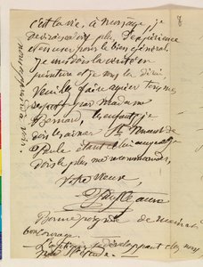 Handgeschreven brief (pen en inkt op papier)
