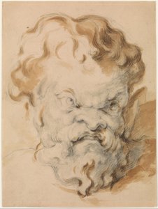 Hoofd van Silenus door Paul Cézanne