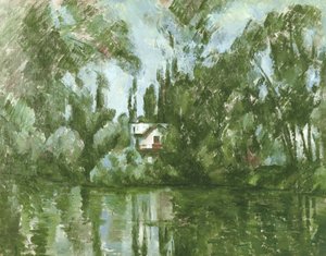 Huis aan de Oevers van de Marne door Paul Cézanne