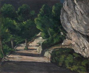 Landschap, Weg met Bomen in de Rocky Mountains, c.1870-71
