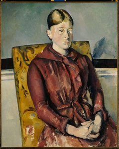 Madame Cezanne met een gele fauteuil