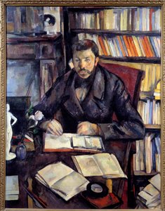 Portret van de schrijver Gustave Geffroy door Paul Cézanne