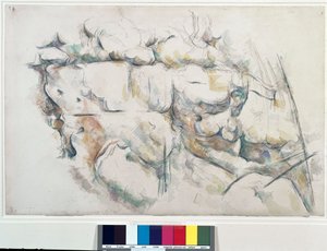 Rotsen naar Chateau Noir (Chateau-Noir) door Paul Cézanne