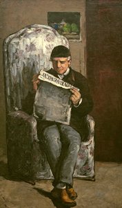 De Vader van de Kunstenaar, Lezend "L