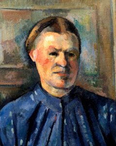 De vrouw en de koffiezetter (detail) door Paul Cézanne