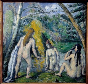Drie baders door Paul Cezanne (1839-1906). 1879