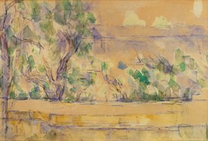 Gezicht vanuit het Atelier in Lauves door Paul Cézanne