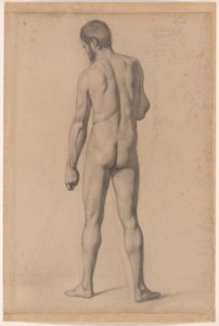 Academisch naakt, op de rug gezien door Paul Cézanne