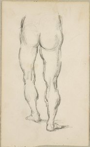 Na Luca Signorelli: studie van benen door Paul Cézanne