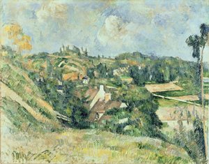 Auvers-sur-Oise, gezien vanaf de Val Harme, 1879-82 door Paul Cézanne