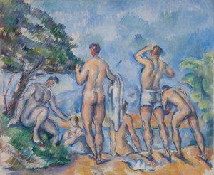 Baden door Paul Cézanne