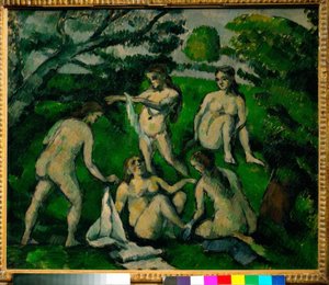 Vijf Baders door Paul Cézanne
