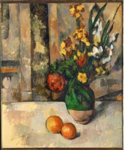 Cézanne, vaas met appels